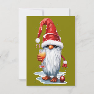 Orange-Coloured Mixed-Drink Skaal to the Snowy-Sea Invitation