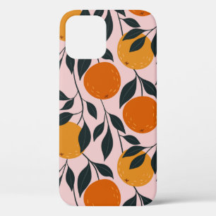 Orange colourful seamless pattern. orange pattern. iPhone 12 case
