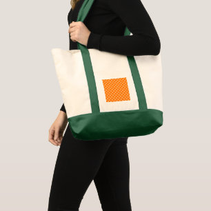 Orange Combination  Chequerboard by ShirleyTaylor  Tote Bag
