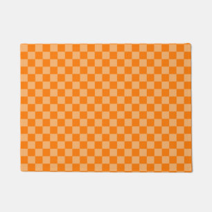 Orange Combination Classic Chequerboard Doormat
