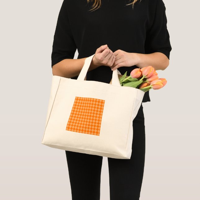 Orange Combination Diamond Pattern by STaylor Mini Tote Bag (Front (Product))