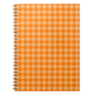 Orange Combination Diamond Pattern by STaylor Notebook