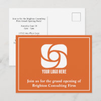 Orange Company Advertising Business Logo