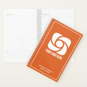 Orange Company Logo Custom Business 2027 Planner