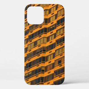 Orange concrete building iPhone 12 case