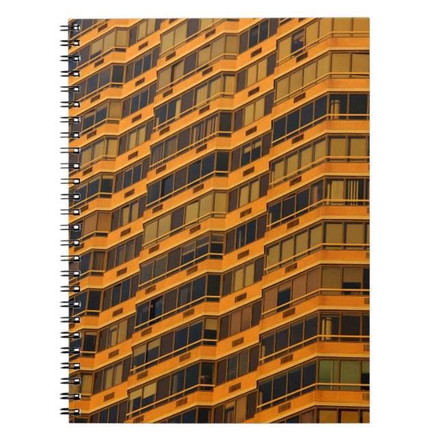 Orange concrete building notebook (Front)