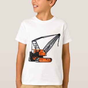 Orange Construction Crane T-Shirt