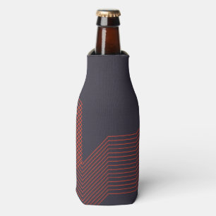 Orange cool simple trendy decorative illustration bottle cooler