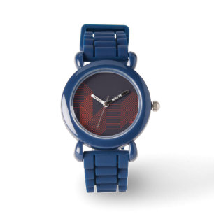 Orange cool simple trendy decorative illustration watch