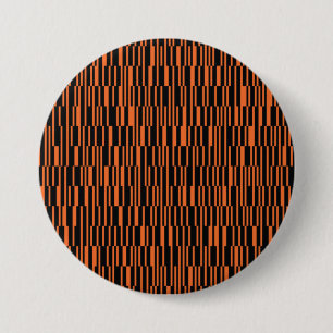 Orange, cool, trendy, modern geometric graphic art 7.5 cm round badge