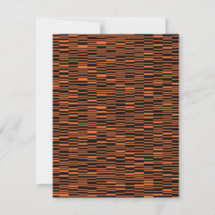 Orange, cool, trendy, modern geometric graphic art card