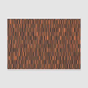 Orange, cool, trendy, modern geometric graphic art tissue paper