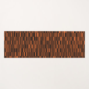 Orange, cool, trendy, modern geometric graphic art yoga mat