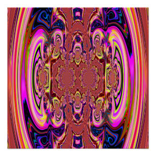Orange Cosmic Spectacular Perfect Poster