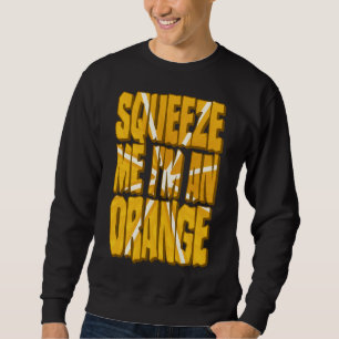 Orange Costume Funny Halloween Citrus Fruit Slice Sweatshirt