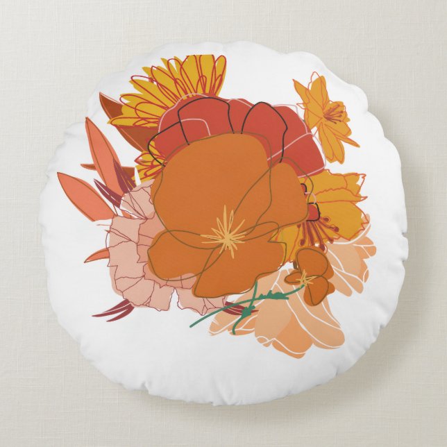 Orange Couch Pillow (Front)