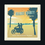 Orange County, California Beaches Magnet<br><div class="desc">Anderson Design Group is an award-winning illustration and design firm in Nashville, Tennessee. Founder Joel Anderson directs a team of talented artists to create original poster art that looks like classic vintage advertising prints from the 1920s to the 1960s.</div>