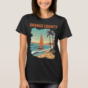 Orange County California Coast Sunset Travel T-Shirt