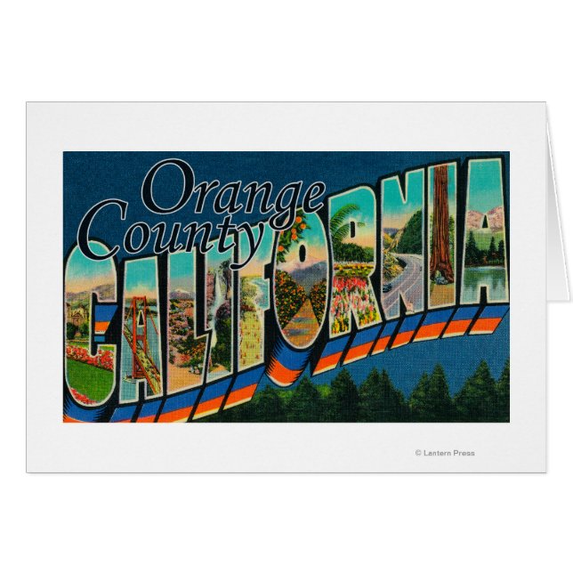 Orange County, California - Large Letter Scenes (Front Horizontal)
