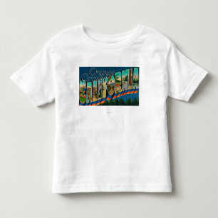 Orange County, California - Large Letter Scenes Toddler T-Shirt