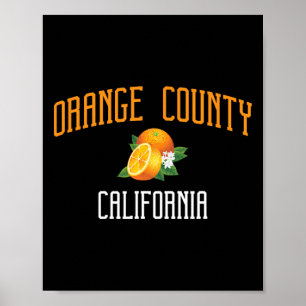 Orange County California Pacific Ocean Surfing Poster