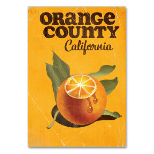 Orange County California Table Number
