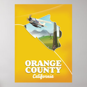Orange County California Travel poster