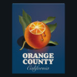 Orange County California travel poster.  Poster<br><div class="desc">Orange County California beautiful vintage style travel poster.</div>