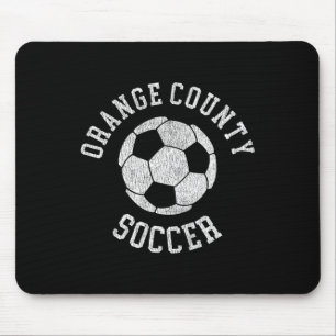 Orange County Soccer Retro Distressed 90's Vintage Mouse Pad