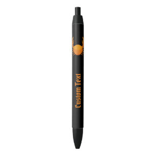 Orange Crab Black Ink Pen
