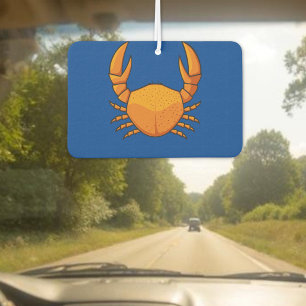 Orange Crab Car Air Freshener
