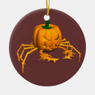 Orange Crab Ceramic Ornament