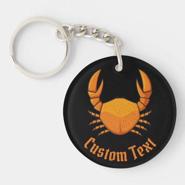 Orange Crab Keychain (Front)