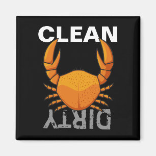 Orange Crab Magnet