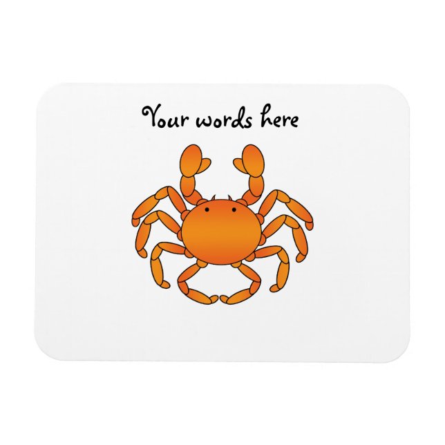 Orange crab magnet (Horizontal)