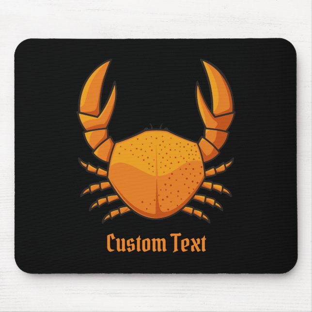 Orange Crab Mouse Pad (Front)