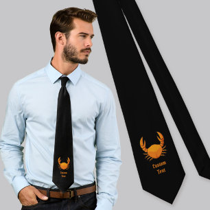 Orange Crab Tie