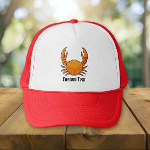 Orange Crab Trucker Hat