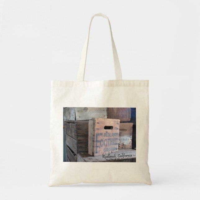 Orange crates of Redlands, California Tote Bag (Front)