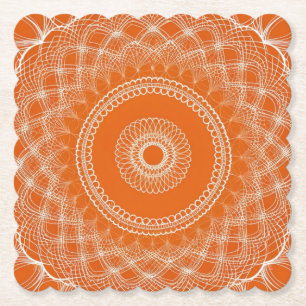 Orange Cream Paper Coaster