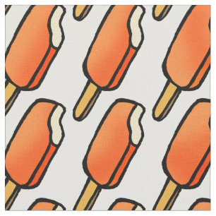 Orange Creamsicle Icecream Popsicles Fabric