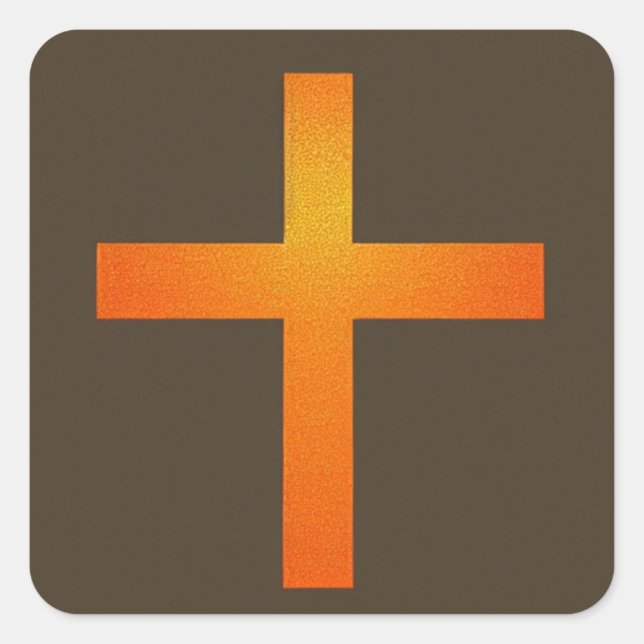 Orange Cross Sticker (Front)