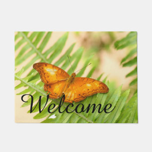 Orange Cruiser Butterfly Doormat