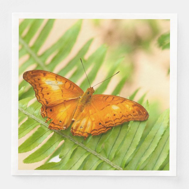Orange Cruiser Butterfly Napkin (Front)