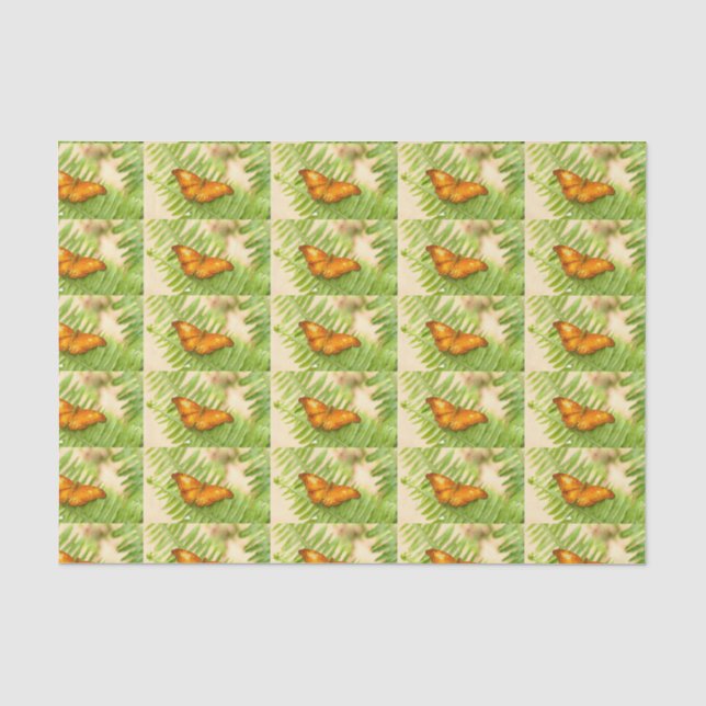 Orange Cruiser Butterfly Tissue Paper (Front)