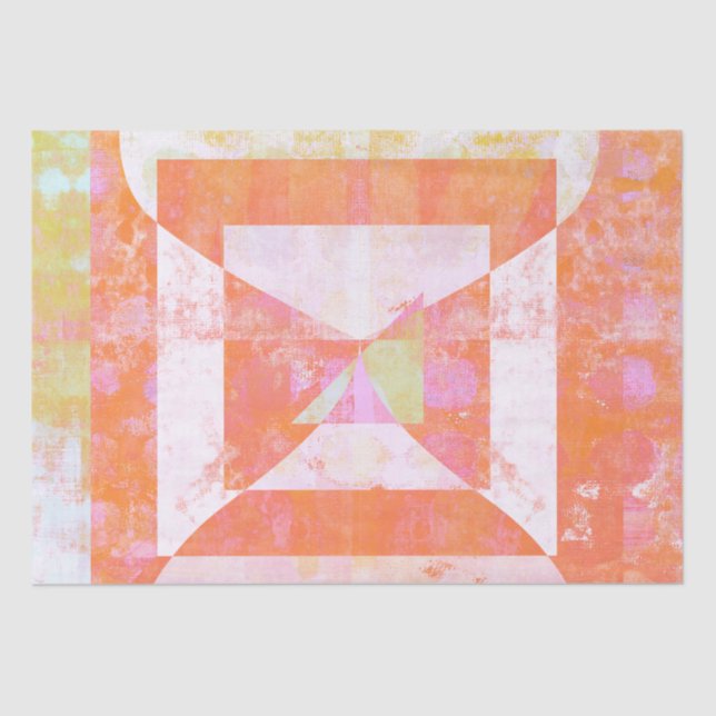 Orange Crush #1 Mixed Media Tissue Paper (Front)