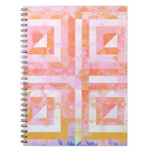Orange Crush #3 Mixed Media Spiral Notebook
