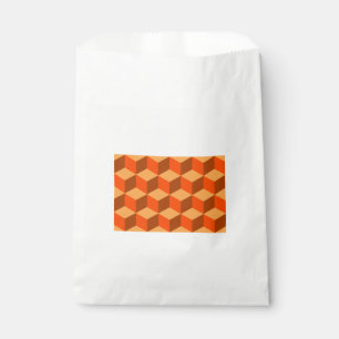 Orange Cubes Favour Bag