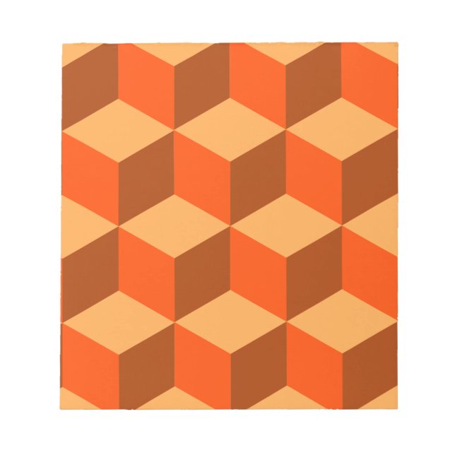 Orange Cubes Notepad (Front)