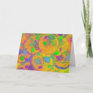 Orange Cupcakes 'Congratulations' greetings card